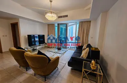 Apartment - 1 Bedroom - 2 Bathrooms for rent in The Waves Tower B - The Waves - Dubai Marina - Dubai