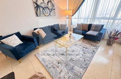 Apartment - 1 - 2 for rent in Beach Tower 1 - Al Khan Lagoon - Al Khan - Sharjah