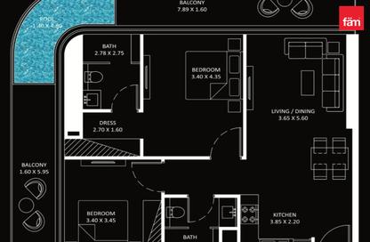 Apartment - 2 Bedrooms - 2 Bathrooms for sale in Bayz 101 by Danube - Business Bay - Dubai