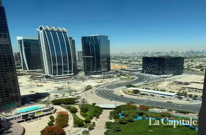 شقة - غرفة نوم - 1 حمام للايجار في بوابة دبي الجديدة 1 - (JLT) مجمع Q - أبراج بحيرات الجميرا - دبي