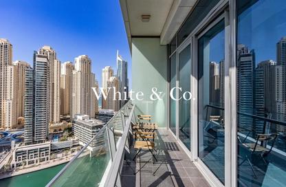 Apartment - 1 Bedroom - 2 Bathrooms for rent in Silverene Tower B - Silverene - Dubai Marina - Dubai