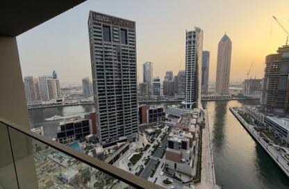 Apartment - Studio - 1 for rent in Peninsula One - Peninsula - Business Bay - Dubai