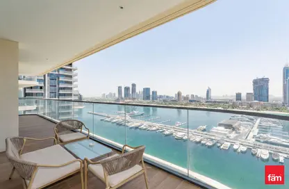 Apartment - 3 Bedrooms - 4 Bathrooms for rent in Marina Vista Tower 2 - Marina Vista - EMAAR Beachfront - Dubai Harbour - Dubai