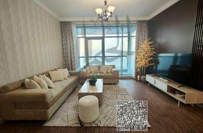Apartment - 2 Bedrooms - 3 Bathrooms for rent in Ajman Corniche Residences - Ajman Corniche Road - Ajman