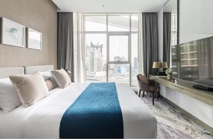 Apartment - Studio - 1 Bathroom for rent in Damac Maison Prive B - Damac Maison Prive - Business Bay - Dubai