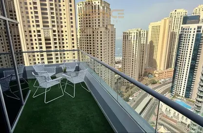 شقة - غرفة نوم - 1 حمام للايجار في رصيف المارينا 2 - مارينا وارف - دبي مارينا - دبي