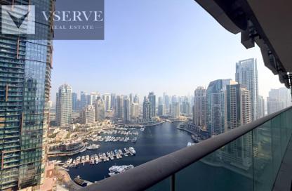 Apartment - 3 - 2 for rent in Damac Heights - Dubai Marina - Dubai