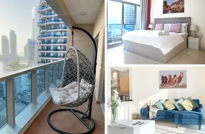 Apartment - 1 Bedroom - 2 Bathrooms for rent in Zumurud Tower - Dubai Marina - Dubai