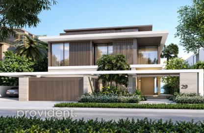 Villa - 5 - 6 for sale in Beach Collection Frond D - Beach Collection - Palm Jebel Ali - Dubai