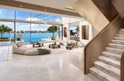 Villa - 5 - 6 for sale in Beach Collection Frond D - Beach Collection - Palm Jebel Ali - Dubai