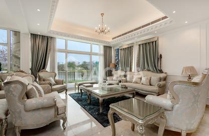 Villa - 4 - 5 for rent in Entertainment Foyer - Mediterranean Clusters - Jumeirah Islands - Dubai