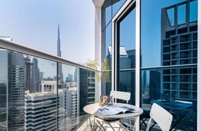 Apartment - Studio - 1 Bathroom for rent in Damac Maison Prive B - Damac Maison Prive - Business Bay - Dubai