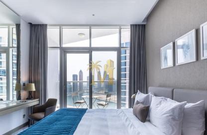 Apartment - Studio - 1 Bathroom for rent in Damac Maison Prive B - Damac Maison Prive - Business Bay - Dubai