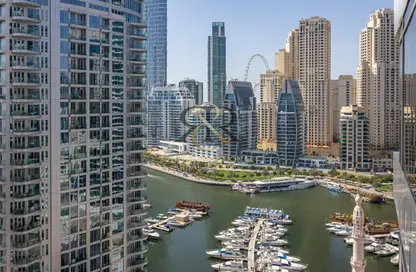 شقة - غرفة نوم - 2 حمامات للايجار في برج أوبال المارينا - دبي مارينا - دبي
