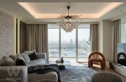 Apartment - 3 Bedrooms - 4 Bathrooms for rent in Palace Beach Residence Tower 2 - Palace Beach Residence - EMAAR Beachfront - Dubai Harbour - Dubai