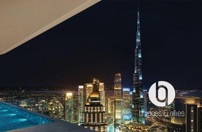 شقة - غرفة نوم - 2 حمامات للبيع في اكسكوزيت ليفينج ريزيدنسز - برج خليفة - وسط مدينة دبي - دبي
