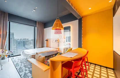 Apartment - Studio - 1 Bathroom for rent in Mama Shelter Residences - Business Bay - Dubai