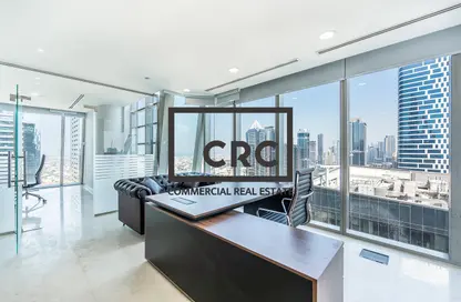 Office Space - Studio - 1 Bathroom for rent in The Prism - Business Bay - Dubai