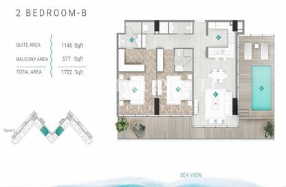 Apartment - 2 Bedrooms - 3 Bathrooms for sale in Moonstone Residences Interiors - Al Marjan Island - Ras Al Khaimah
