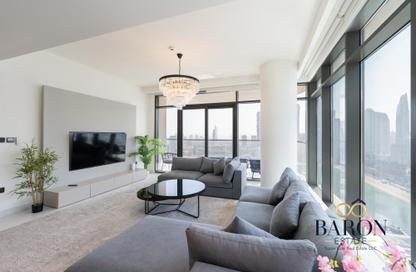 شقة - 3 غرف نوم - 4 حمامات للايجار في برج Marina Vista 2 - مارينا فيستا - إعمار بيتشفرونت - دبي هاربور - دبي