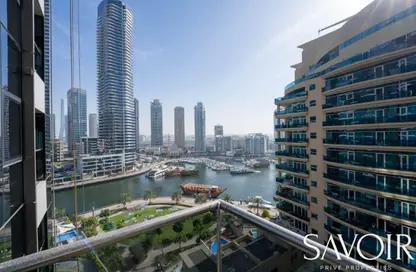 شقة - 1 حمام للايجار في برج التألق 2 - أبراج البريق - دبي مارينا - دبي