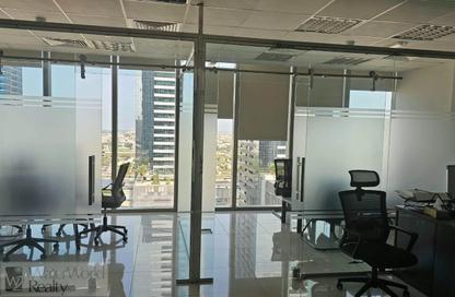Office Space - Studio - 1 Bathroom for rent in The Prism - Business Bay - Dubai
