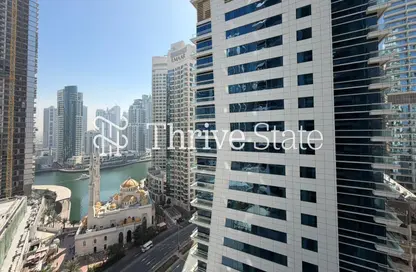 شقة - غرفة نوم - 2 حمامات للايجار في سكاي فيو - دبي مارينا - دبي