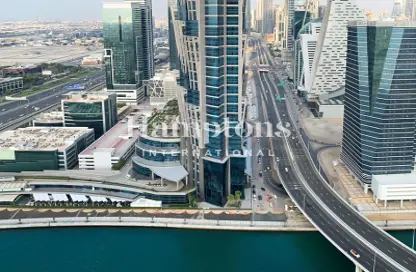 شقة - غرفة نوم - 2 حمامات للايجار في برج نورا - مدينة الحبتور - الخليج التجاري - دبي