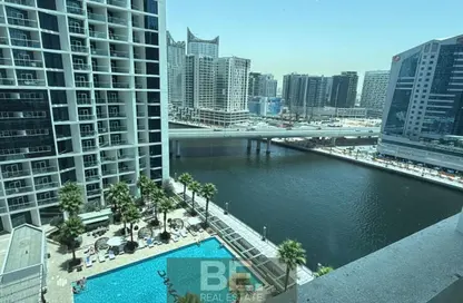 Apartment - Studio - 1 Bathroom for rent in Damac Maison Prive A - Damac Maison Prive - Business Bay - Dubai