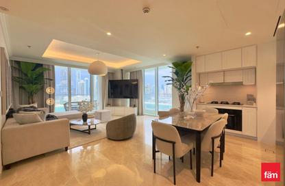 Apartment - 3 Bedrooms - 4 Bathrooms for rent in Palace Beach Residence Tower 2 - Palace Beach Residence - EMAAR Beachfront - Dubai Harbour - Dubai