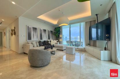 Apartment - 3 Bedrooms - 4 Bathrooms for rent in Palace Beach Residence Tower 2 - Palace Beach Residence - EMAAR Beachfront - Dubai Harbour - Dubai