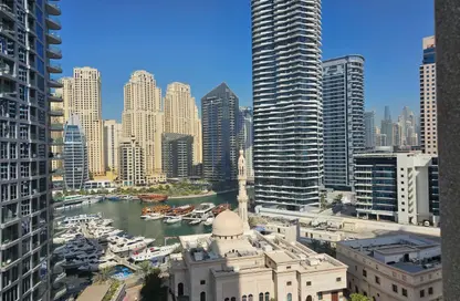 شقة - غرفة نوم - 1 حمام للايجار في برج مانشستر - دبي مارينا - دبي