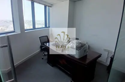 Office Space - Studio - 2 Bathrooms for rent in Falcon Tower 1 - Falcon Towers - Ajman Downtown - Ajman