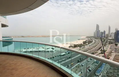 Duplex - 3 Bedrooms - 4 Bathrooms for rent in Bel Ghailam Tower - Corniche Road - Abu Dhabi