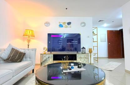 Apartment - 2 Bedrooms - 2 Bathrooms for rent in Beach Tower 2 - Al Khan Lagoon - Al Khan - Sharjah