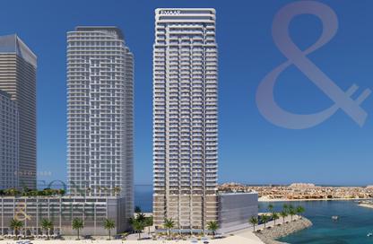 Apartment - 2 - 2 for sale in Beachgate by Address - Emaar Beachfront - Dubai Harbour - Dubai