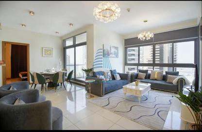 Apartment - 3 Bedrooms - 5 Bathrooms for rent in Iris Blue - Dubai Marina - Dubai
