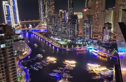 Apartment - 1 - 1 for rent in Escan Tower - Dubai Marina - Dubai