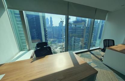Business Centre - Studio - 2 Bathrooms for rent in The Binary Tower - Business Bay - Dubai