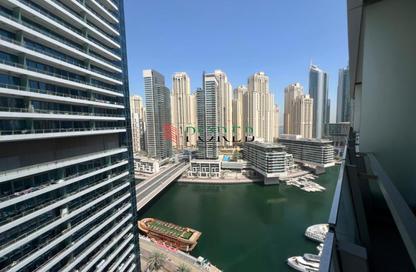 Apartment - Studio - 1 Bathroom for rent in Silverene Tower B - Silverene - Dubai Marina - Dubai