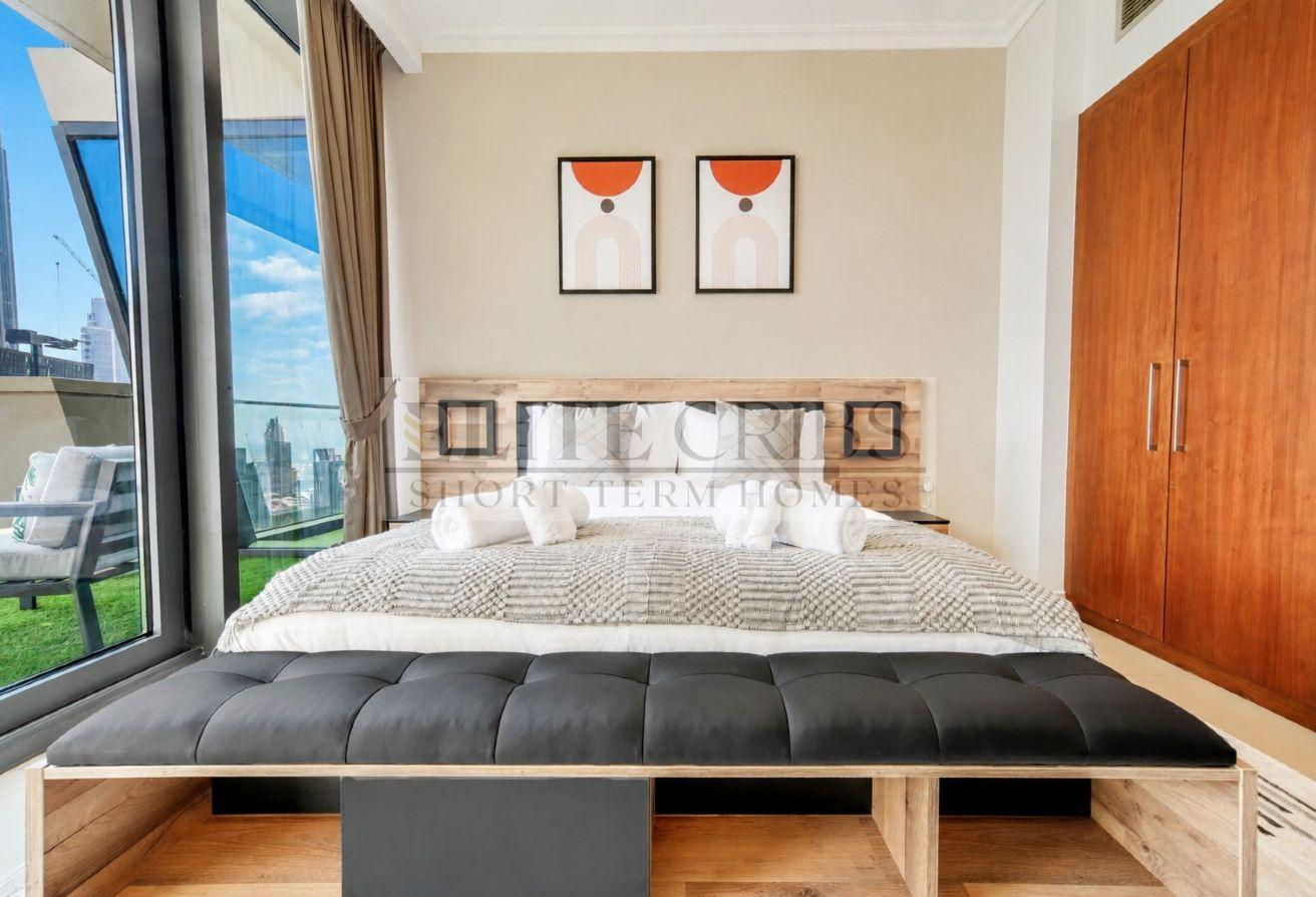 Bohemian Luxe 3BR | High Floor | Full Burj Khalifa photo 16