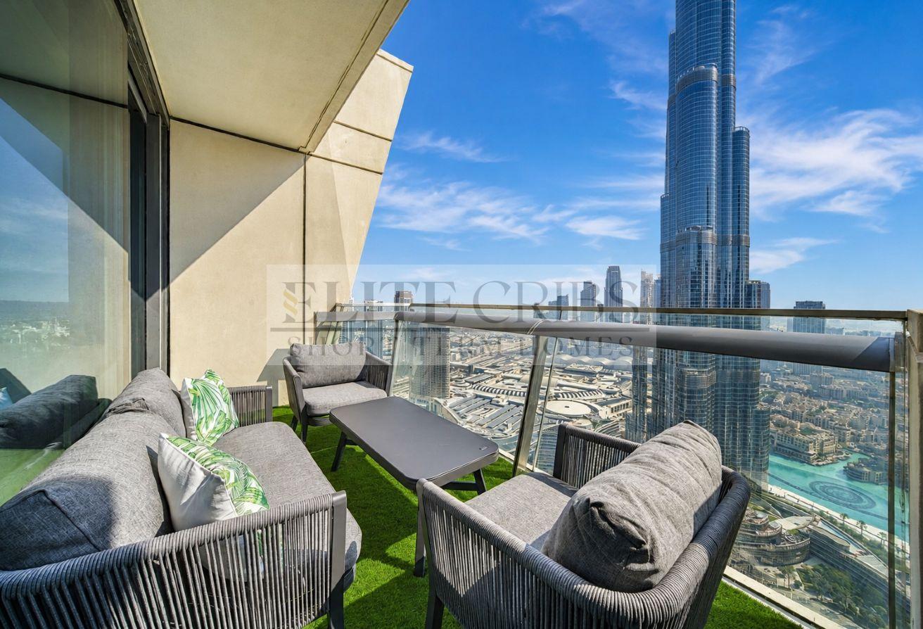 Bohemian Luxe 3BR | High Floor | Full Burj Khalifa photo 2