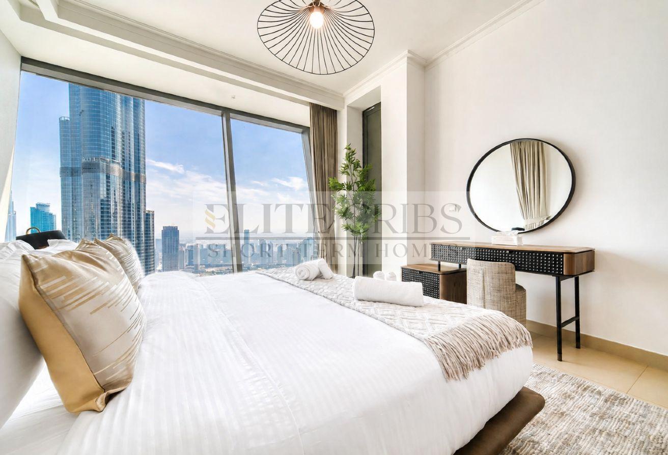 Bohemian Luxe 3BR | High Floor | Full Burj Khalifa photo 12