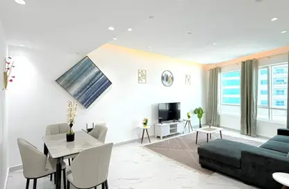 Apartment - 1 Bedroom - 2 Bathrooms for rent in Beach Tower 1 - Al Khan Lagoon - Al Khan - Sharjah