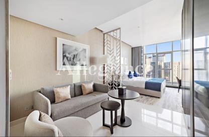 Apartment - Studio - 1 Bathroom for rent in Damac Maison Prive A - Damac Maison Prive - Business Bay - Dubai