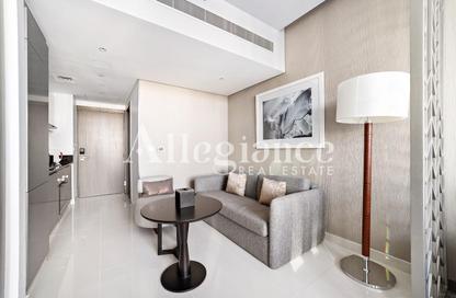 Apartment - Studio - 1 Bathroom for rent in Damac Maison Prive A - Damac Maison Prive - Business Bay - Dubai