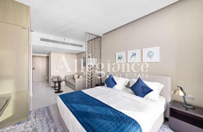 Apartment - Studio - 1 Bathroom for rent in Damac Maison Prive A - Damac Maison Prive - Business Bay - Dubai