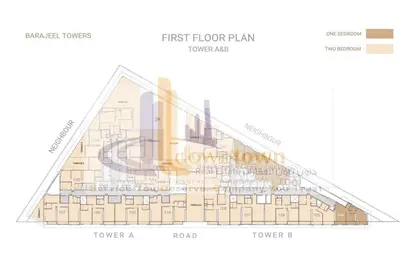 شقة - 2 غرف نوم - 2 حمامات للبيع في أبراج براجيل - الراشدية 1 - الراشدية - عجمان
