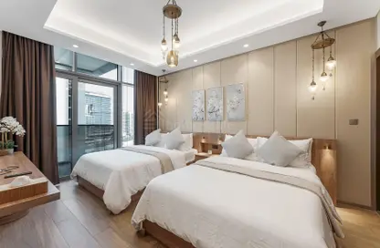 شقة - غرفة نوم - 2 حمامات للايجار في برج النبلاء - الخليج التجاري - دبي