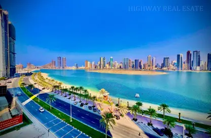 Apartment - 3 Bedrooms - 3 Bathrooms for rent in Al Khan Corniche - Al Khan - Sharjah